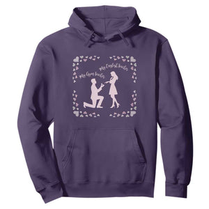 My English Teacher and Gym Teacher Are Getting Married Hoodie She Said Yes Love Story Romance TS02 Purple Print Your Wear