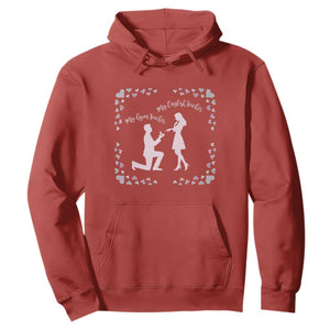 My English Teacher and Gym Teacher Are Getting Married Hoodie She Said Yes Love Story Romance TS02 Red Print Your Wear