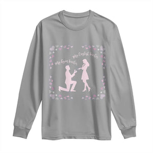 My English Teacher and Gym Teacher Are Getting Married Long Sleeve Shirt She Said Yes Love Story Romance TS02 Sport Gray Print Your Wear