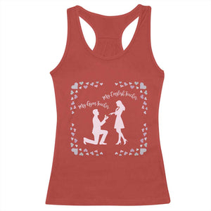 My English Teacher and Gym Teacher Are Getting Married Racerback Tank Top She Said Yes Love Story Romance TS02 Red Print Your Wear