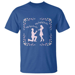 My English Teacher and Gym Teacher Are Getting Married T Shirt She Said Yes Love Story Romance TS02 Royal Blue Print Your Wear