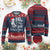 Skeleton Christmas Ugly Christmas Sweater Ho Ho Holy Shit What A Year Funny Boujee Xmas Vibe TS02 Burgundy Print Your Wear