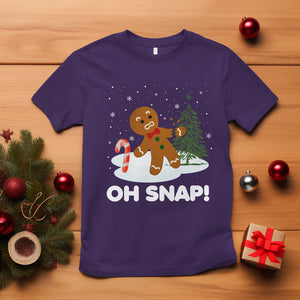 Gingerbread T Shirt Oh Snap Funny Christmas Cookie Baking Squad TS02 Purple Printyourwear