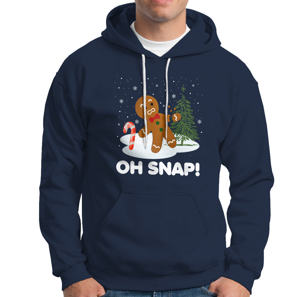 Gingerbread Hoodie Oh Snap Funny Christmas Cookie Baking Squad TS02 Navy Printyourwear