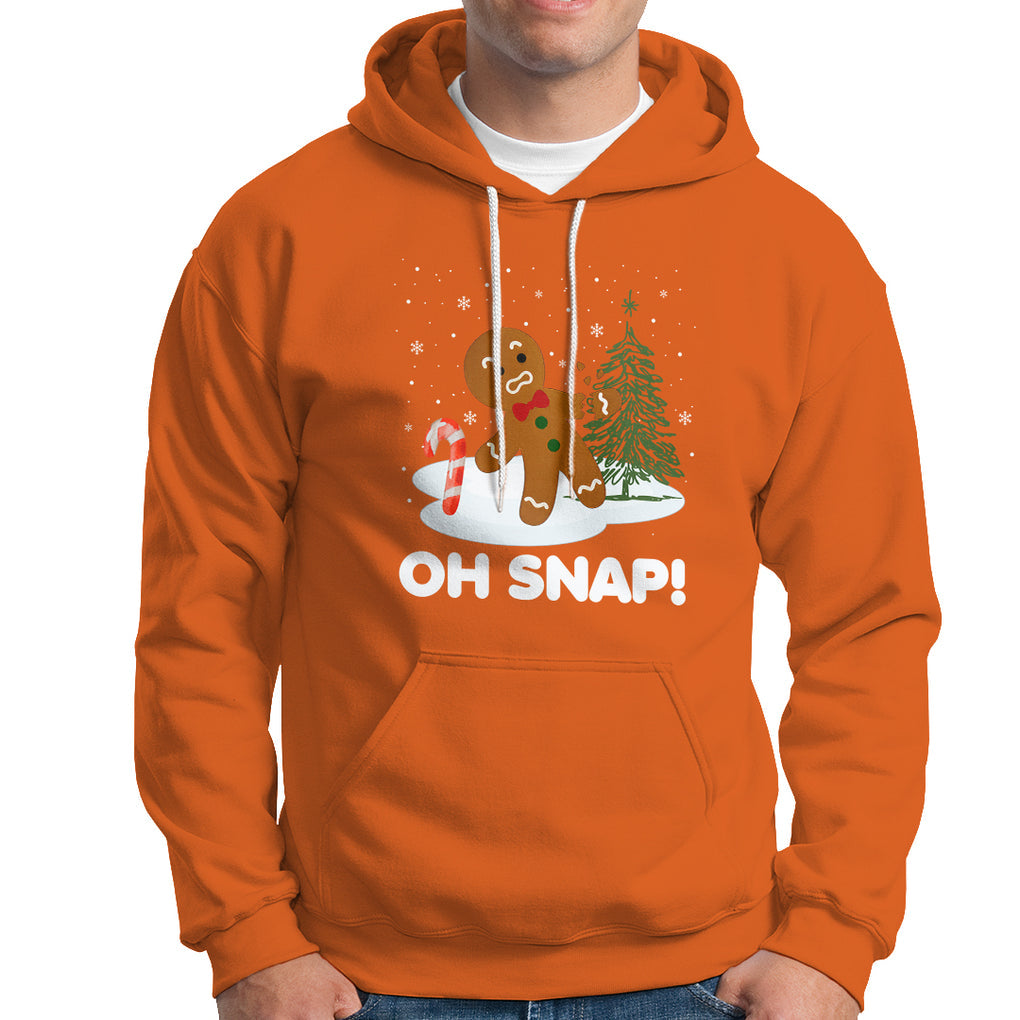 Gingerbread Hoodie Oh Snap Funny Christmas Cookie Baking Squad TS02 Orange Printyourwear