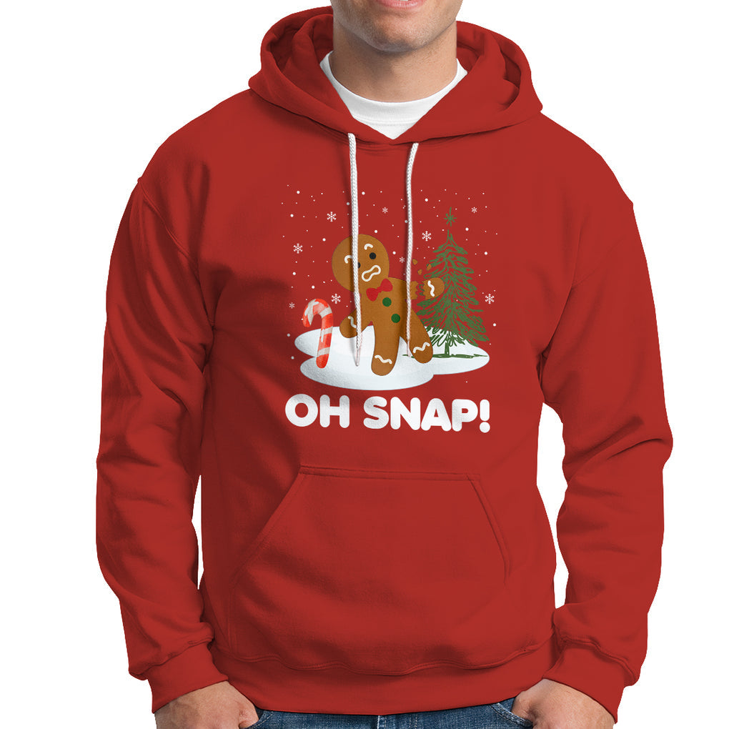 Gingerbread Hoodie Oh Snap Funny Christmas Cookie Baking Squad TS02 Red Printyourwear