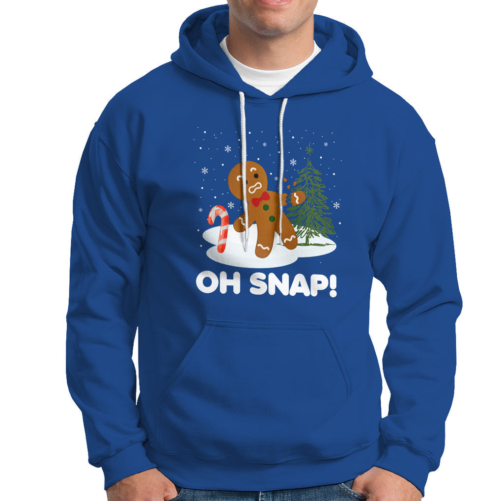 Gingerbread Hoodie Oh Snap Funny Christmas Cookie Baking Squad TS02 Royal Blue Printyourwear