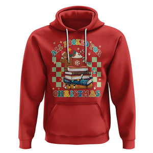 Reading Christmas Hoodie All Booked For Xmas Books and Cocoa Lover TS02 Red Printyourwear