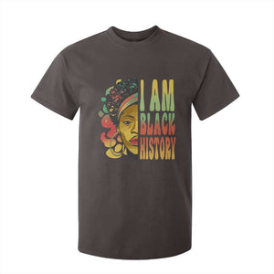 I Am Black History T Shirt For Kid Afro Black Woman African American Pride TS02 Dark Chocolate Print Your Wear