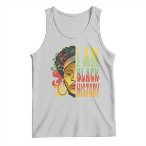 I Am Black History Tank Top Afro Black Woman African American Pride TS02 Ash Print Your Wear