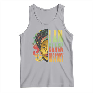 I Am Black History Tank Top Afro Black Woman African American Pride TS02 Athletic Heather Print Your Wear