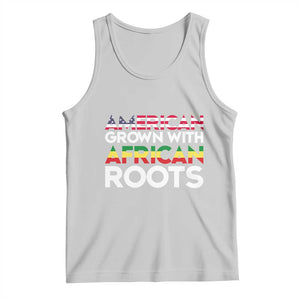 African American Roots Tank Top American Grown With African Roots US Flag TS02 Ash Print Your Wear