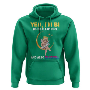 Funny Bisexual Pride Hoodie Yes I'm Bi Bible Lover And Also Bi-Sexual Pride Month TS02 Irish Green Print Your Wear