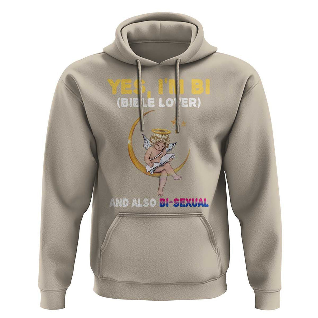 Funny Bisexual Pride Hoodie Yes I'm Bi Bible Lover And Also Bi-Sexual Pride Month TS02 Sand Print Your Wear