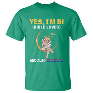 Funny Bisexual Pride T Shirt Yes I'm Bi Bible Lover And Also Bi-Sexual Pride Month TS02 Irish Green Print Your Wear
