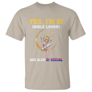 Funny Bisexual Pride T Shirt Yes I'm Bi Bible Lover And Also Bi-Sexual Pride Month TS02 Sand Print Your Wear