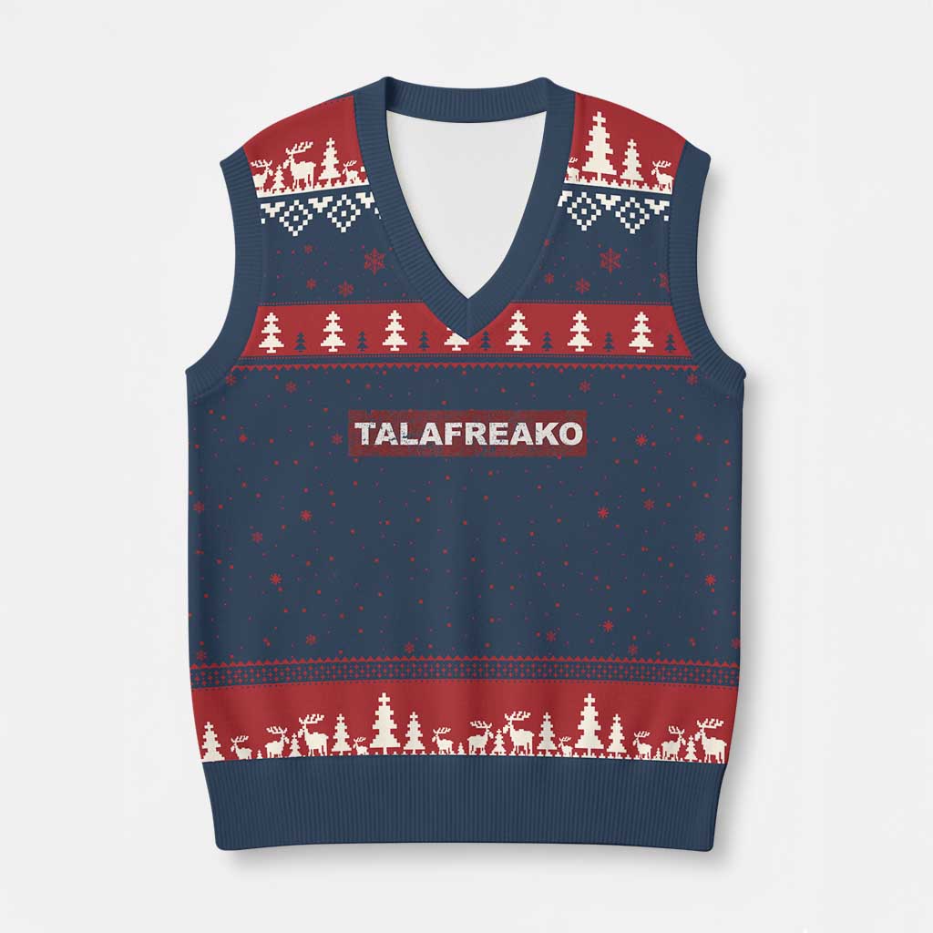Proud Talafreako V-Neck Knit Sweater Vest James Talarico Voter Political Supporter
