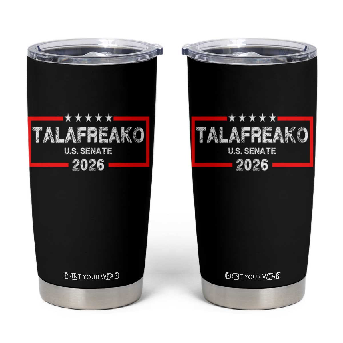Talafreako U.S. Senate 2026 Tumbler Cup James Talarico Voter Political Supporter TS02 Black Print Your Wear