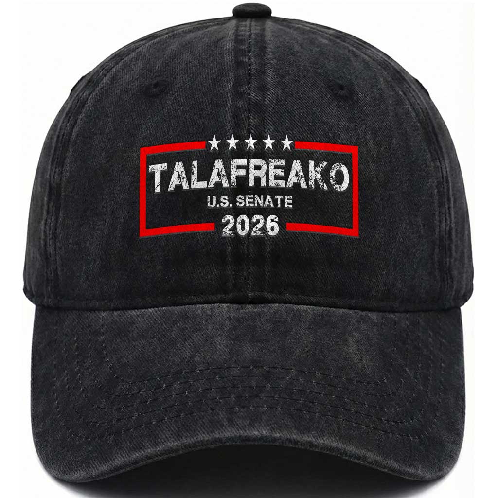 Talafreako U.S. Senate 2026 Washed Cotton Baseball Cap James Talarico Voter Political Supporter