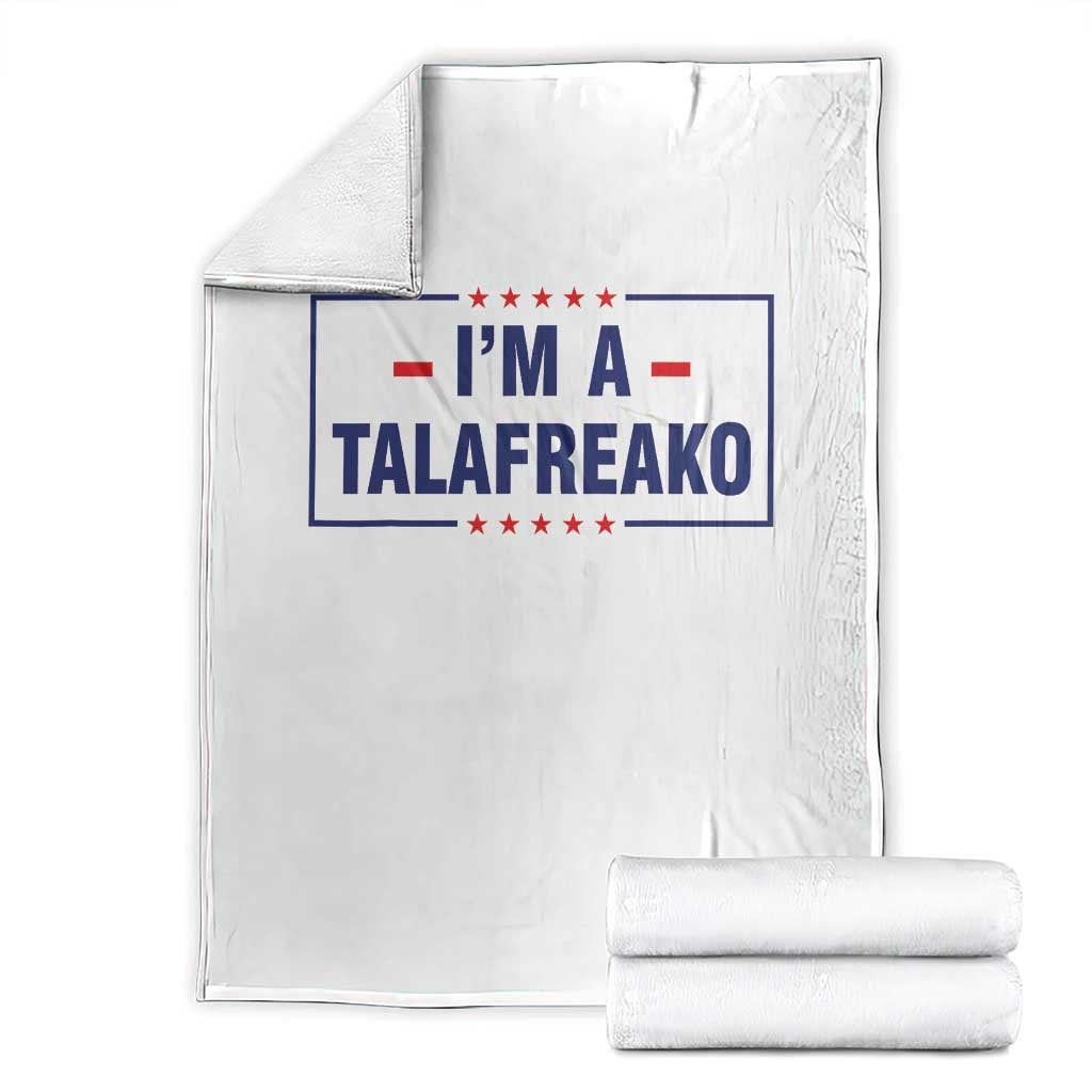 I'm A Talafreako Patriotic Voter Throw Blanket James Talarico Political Supporter Stars Election Box