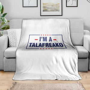 I'm A Talafreako Patriotic Voter Throw Blanket James Talarico Political Supporter Stars Election Box