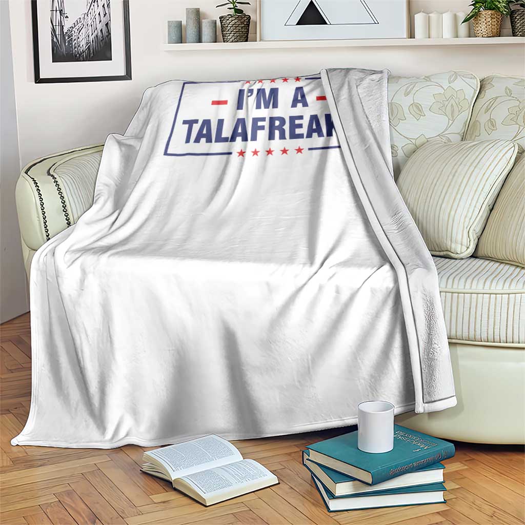 I'm A Talafreako Patriotic Voter Throw Blanket James Talarico Political Supporter Stars Election Box