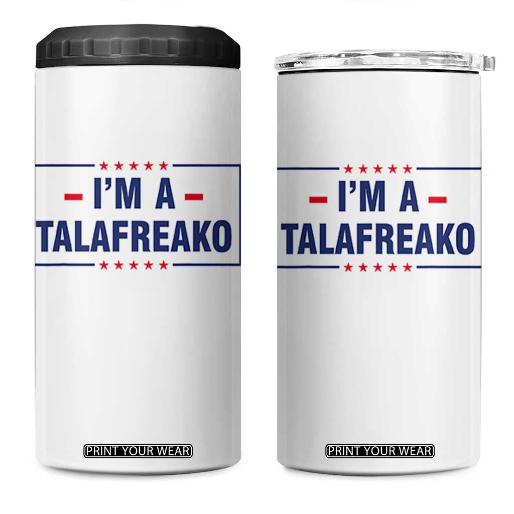 I'm A Talafreako Patriotic Voter 4 in 1 Can Cooler Tumbler James Talarico Political Supporter Stars Election Box