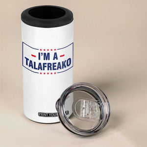 I'm A Talafreako Patriotic Voter 4 in 1 Can Cooler Tumbler James Talarico Political Supporter Stars Election Box