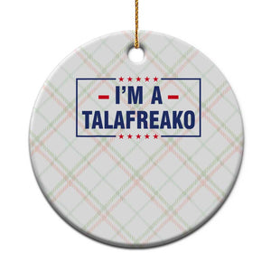 I'm A Talafreako Patriotic Voter Ceramic Ornament James Talarico Political Supporter Stars Election Box