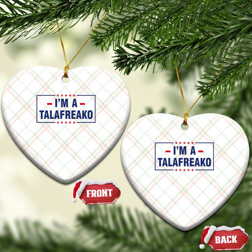 I'm A Talafreako Patriotic Voter Ceramic Ornament James Talarico Political Supporter Stars Election Box