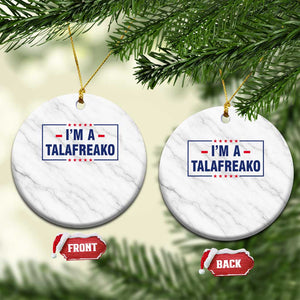 I'm A Talafreako Patriotic Voter Ceramic Ornament James Talarico Political Supporter Stars Election Box