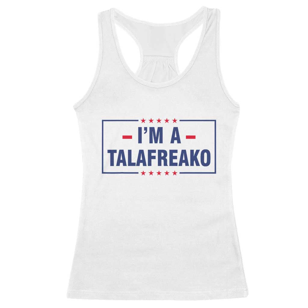 I'm A Talafreako Patriotic Voter Racerback Tank Top James Talarico Political Supporter Stars Election Box TS02 White Print Your Wear