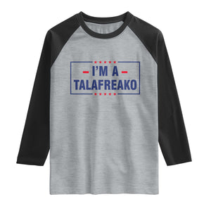 I'm A Talafreako Patriotic Voter Raglan Shirt James Talarico Political Supporter Stars Election Box
