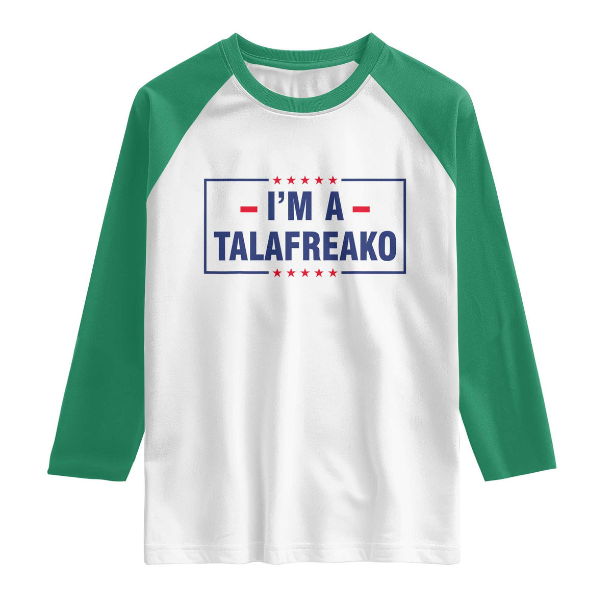 I'm A Talafreako Patriotic Voter Raglan Shirt James Talarico Political Supporter Stars Election Box