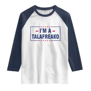 I'm A Talafreako Patriotic Voter Raglan Shirt James Talarico Political Supporter Stars Election Box