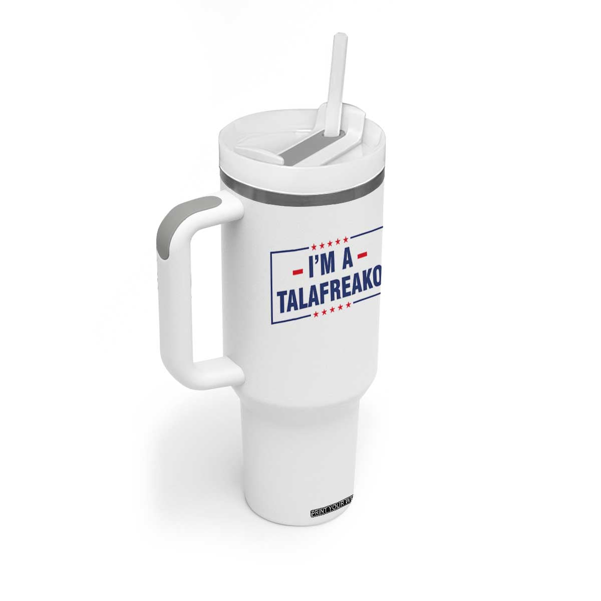 I'm A Talafreako Patriotic Voter Tumbler With Handle James Talarico Political Supporter Stars Election Box