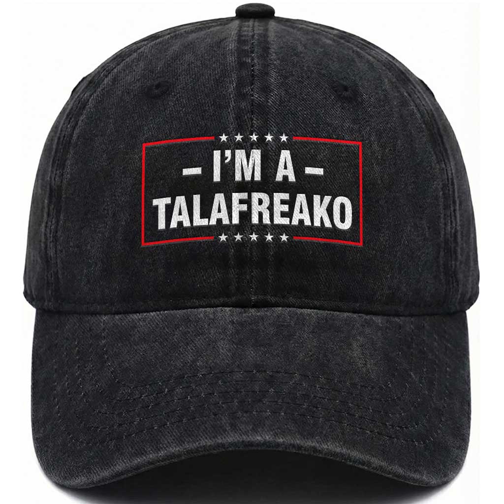 I'm A Talafreako Patriotic Voter Washed Cotton Baseball Cap James Talarico Political Supporter Election Box Graphic