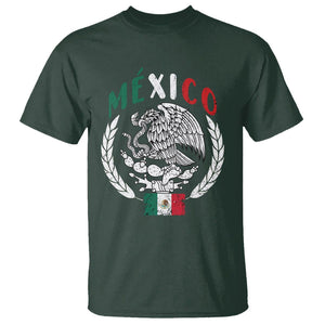 Mexican Flag Eagle T Shirt Viva Mexico Latino Hispanic Heritage TS02 Dark Forest Green Printyourwear