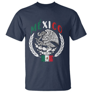 Mexican Flag Eagle T Shirt Viva Mexico Latino Hispanic Heritage TS02 Navy Printyourwear