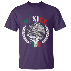 Mexican Flag Eagle T Shirt Viva Mexico Latino Hispanic Heritage TS02 Purple Printyourwear