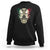 Mexican Sugar Skull Sweatshirt Mexico Flag Butterfly Latino Hispanic Heritage TS02 Black Printyourwear