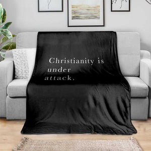 Christianity Is Under Attack Throw Blanket Pray for Grand Blanc Michigan Faith Support TS02 Print Your Wear