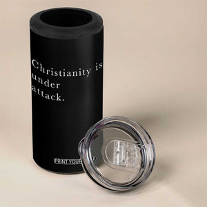 Christianity Is Under Attack 4 in 1 Can Cooler Tumbler Pray for Grand Blanc Michigan Faith Support TS02 Print Your Wear