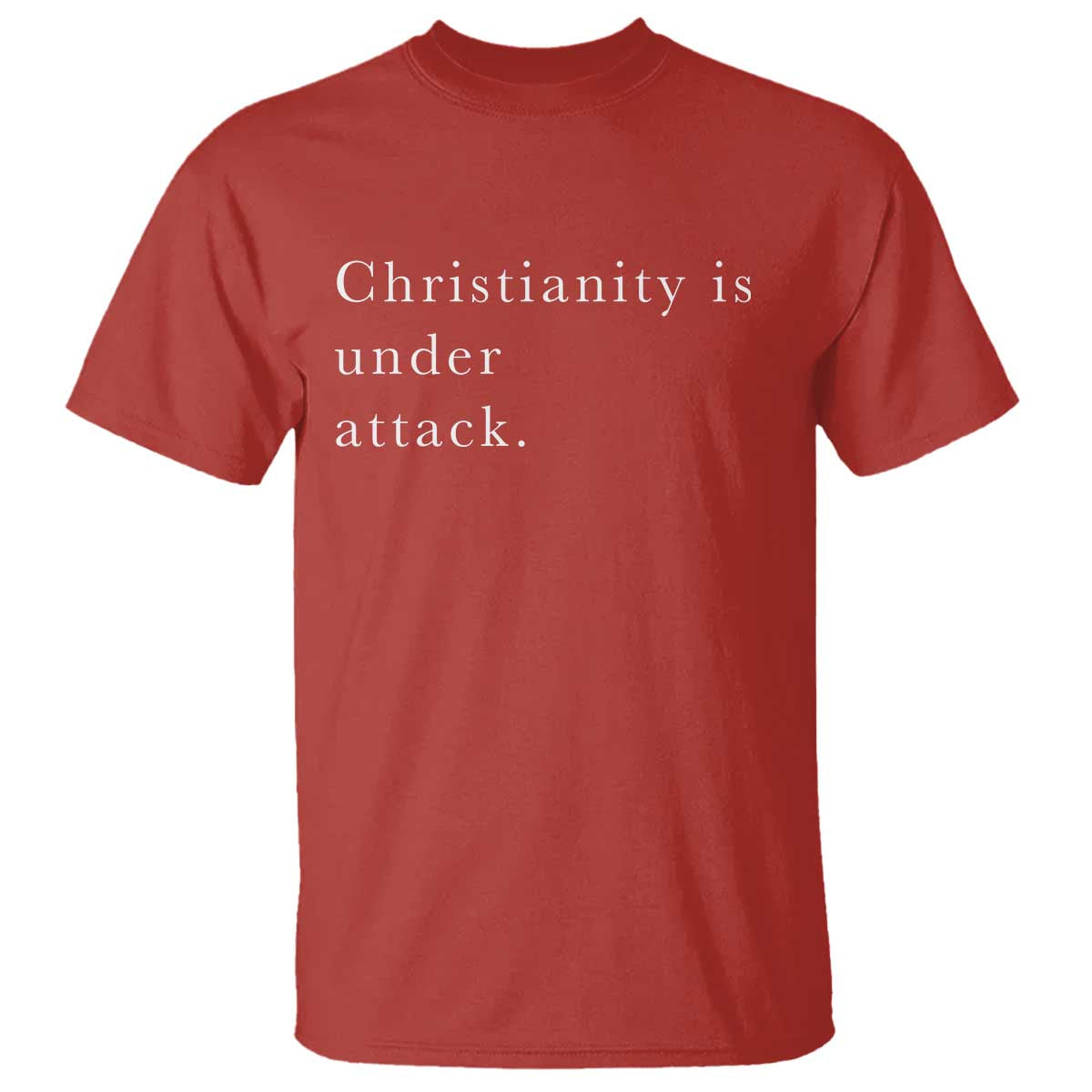 Christianity Is Under Attack T Shirt Pray for Grand Blanc Michigan Faith Support TS02 Red Print Your Wear