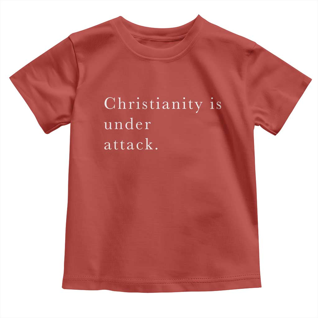 Christianity Is Under Attack Toddler T Shirt Pray for Grand Blanc Michigan Faith Support TS02 Red Print Your Wear