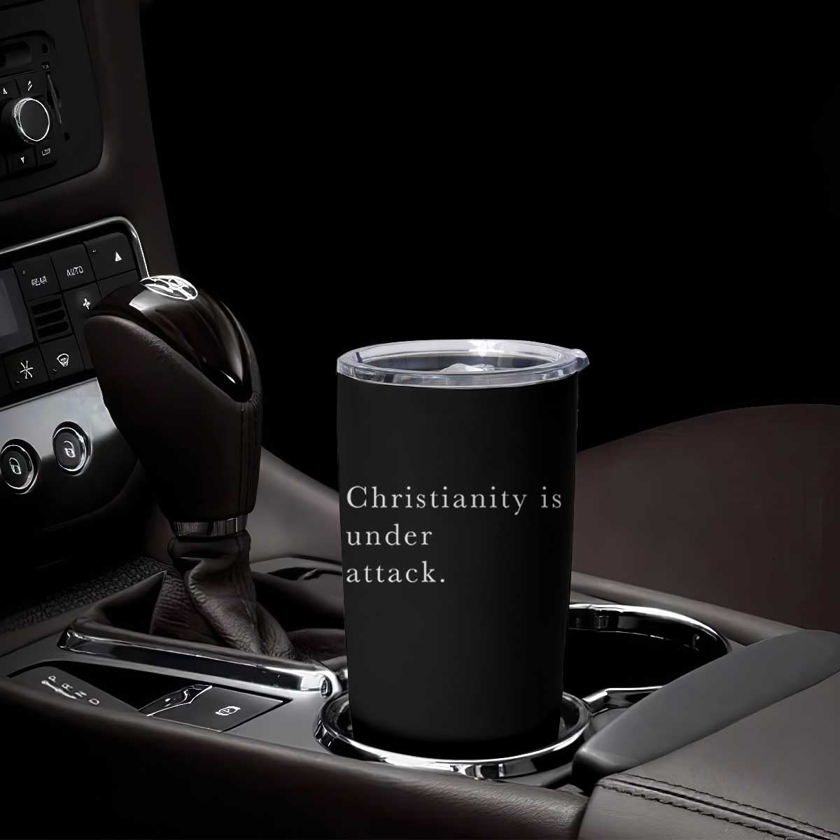 Christianity Is Under Attack Tumbler Cup Pray for Grand Blanc Michigan Faith Support TS02 Print Your Wear