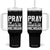 Pray for Grand Blanc Michigan Tumbler With Handle Faith and Community Support TS02 One Size: 40 oz Black Print Your Wear