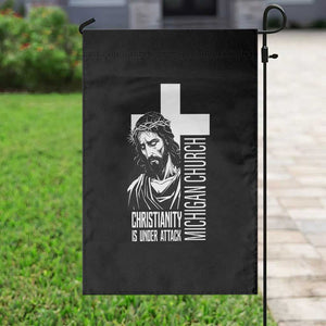 Christianity Is Under Attack Garden Flag Jesus Stand for Faith Michigan Church TS02 Print Your Wear