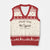 Pray for Grand Blanc Michigan V-Neck Knit Sweater Vest Vintage Church Faith Support TS02 Beige Red Print Your Wear