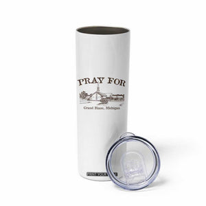 Pray for Grand Blanc Michigan Skinny Tumbler Vintage Church Faith Support TS02 Print Your Wear